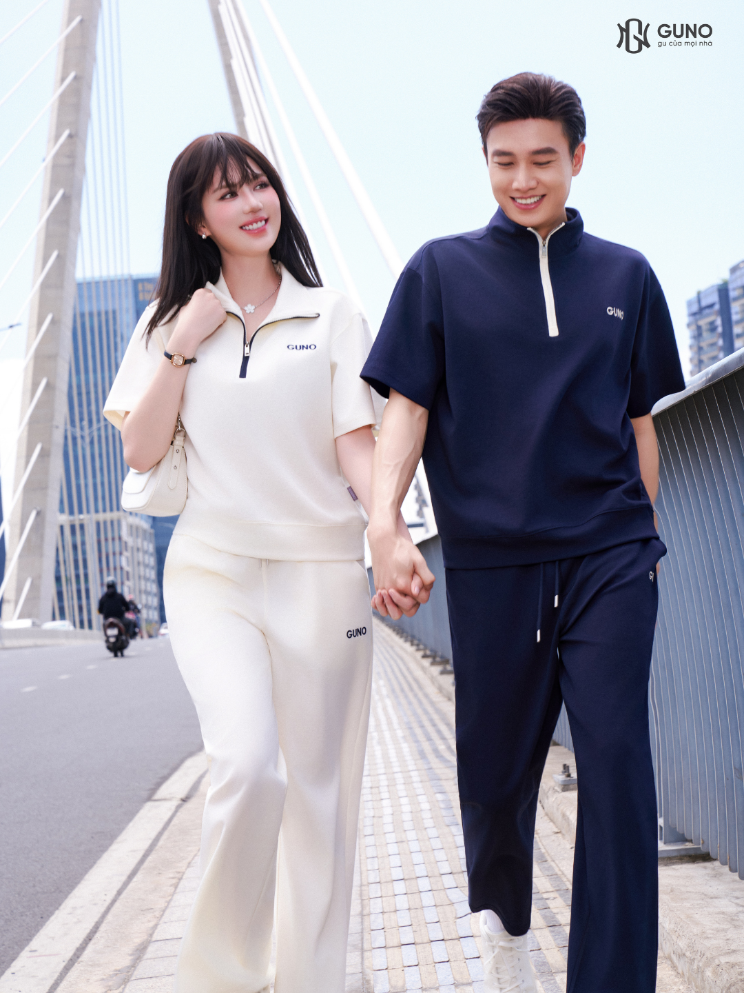 Bộ Quần Áo Nam Cổ Polo Kéo Khoá