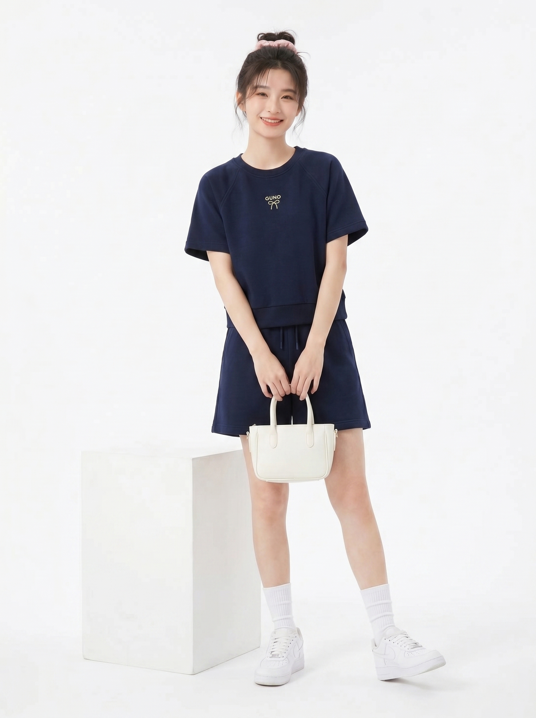 Set Váy Áo Thêu Nơ