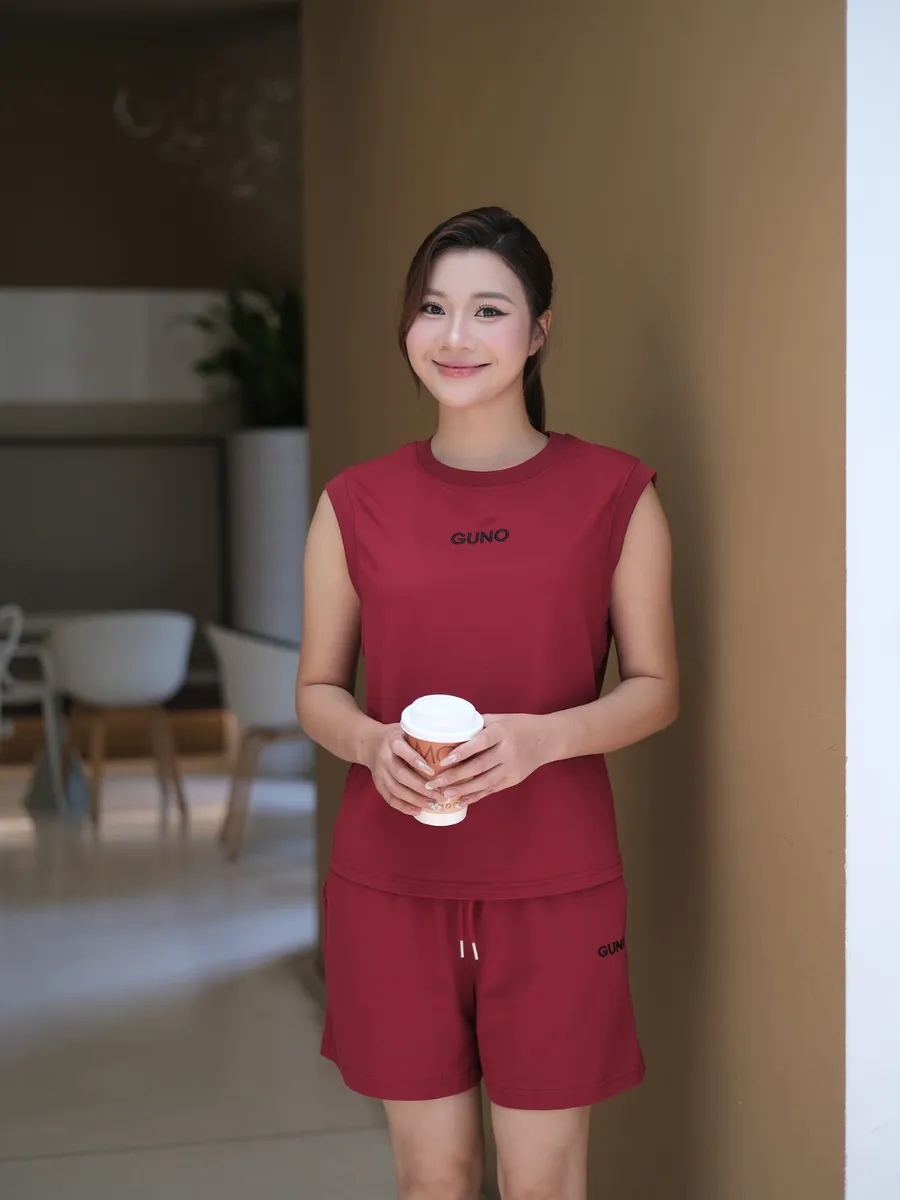 Set Bộ Quần Áo Ba Lỗ Nữ Vải Cotton Thơm Cao Cấp Thoáng Mát Set Tank Top Nữ