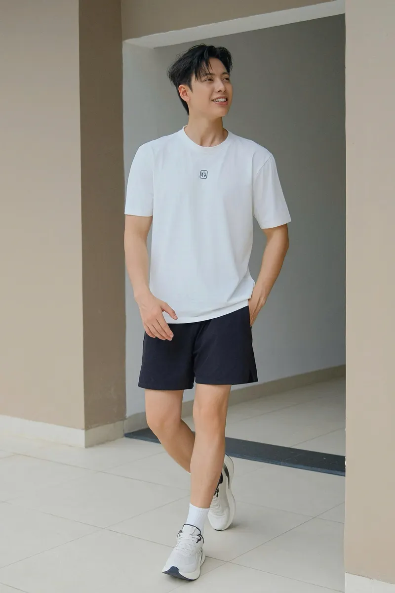 Áo Phông Thể Thao Nam GUNO Cao Cấp Cotton Thông Hơi Co Dãn Thoáng Mát 
