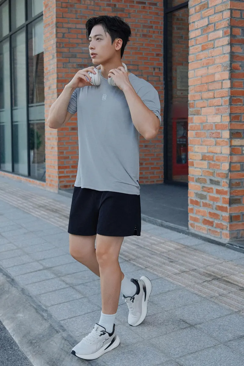 Áo Phông Thể Thao Nam GUNO Cao Cấp Cotton Thông Hơi Co Dãn Thoáng Mát 