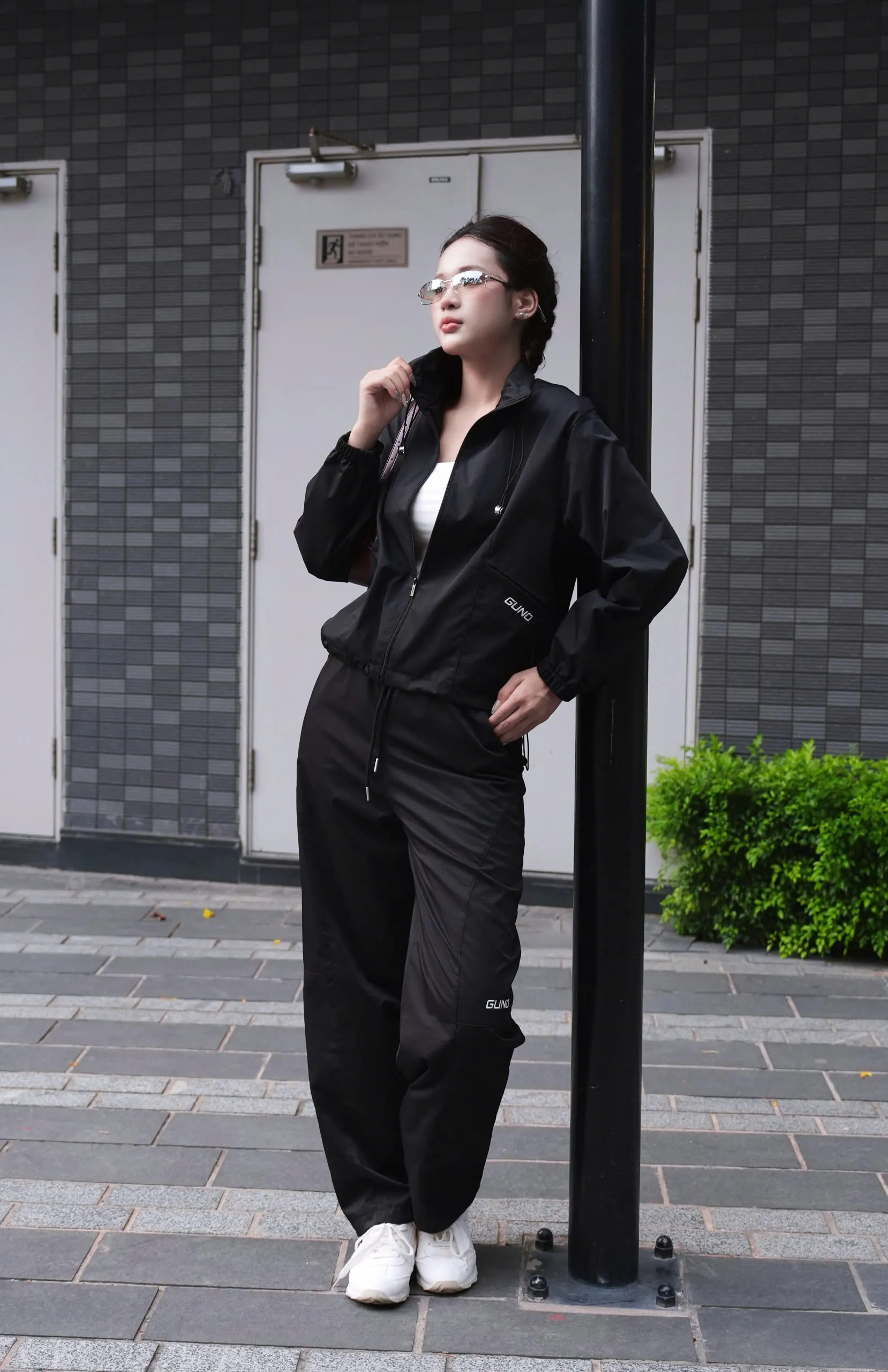 Bộ quần áo Gió Nữ GUNO dáng quần baggy Hot trend