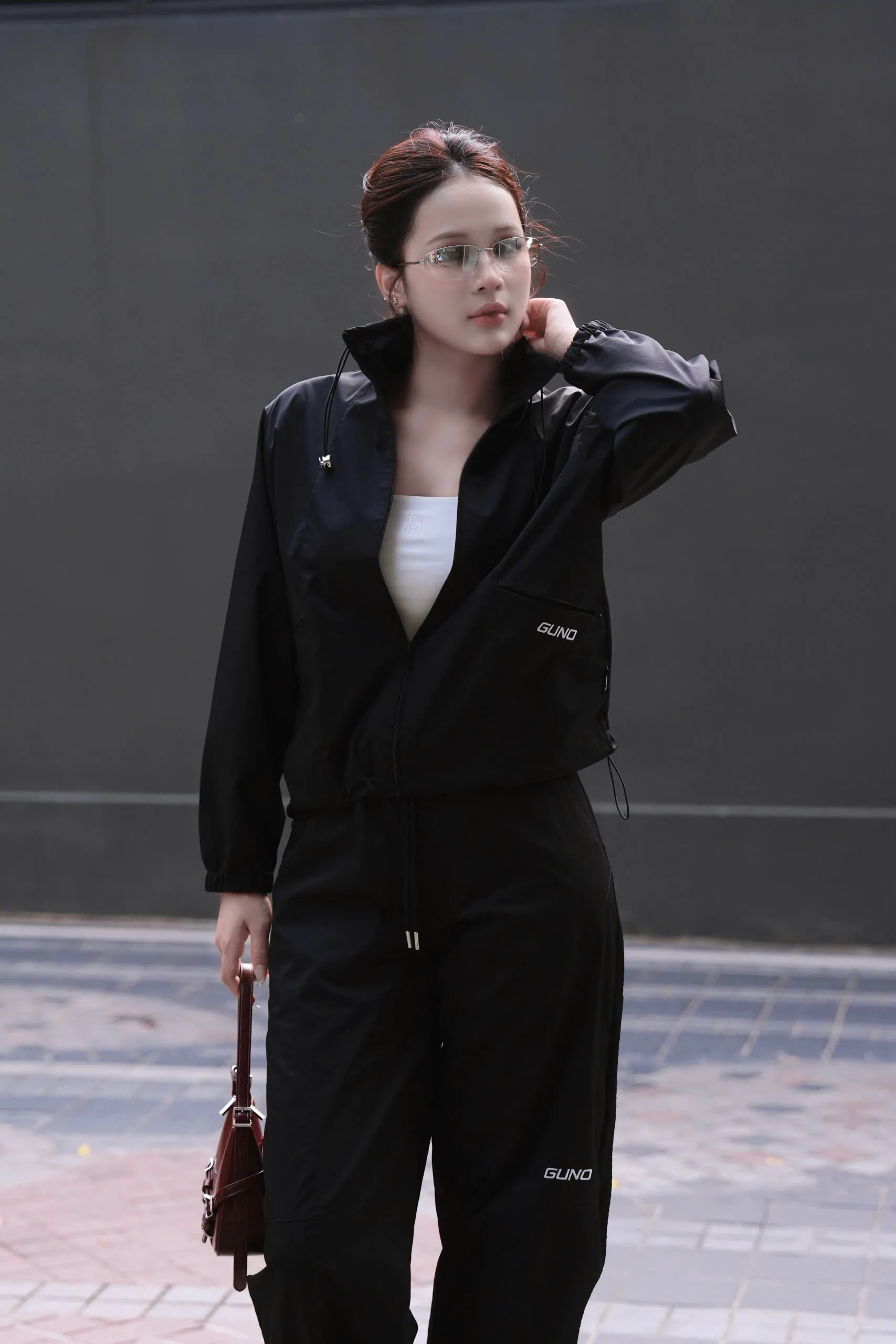 Bộ quần áo Gió Nữ GUNO dáng quần baggy Hot trend